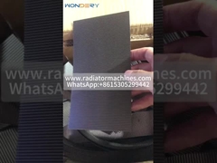 সর্বাধিক 600 মিমি প্রশস্ত 1 মিমি উচ্চ স্টেইনলেস স্টীল তাপ এক্সচেঞ্জার তরঙ্গযুক্ত পালক